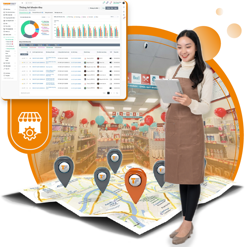 MANAGEMENT TRADEFAST – Phần mềm quản lý khu vực kinh doanh & chuỗi đại lý